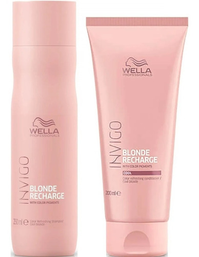 Shampoo Cabello Rubio + Acondicionador Invigo Blonde Wella