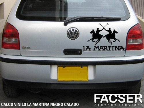 Pack X 2 Calcos Stickers La Martina - Pegalo Donde Quieras!