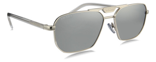 Prada Spr 58y 1bc-02r Square Shape Silver Mirror (Usado)
