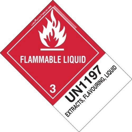 Labelmaster Hsn4700et Liquido Inflamable De La Etiqueta Un11