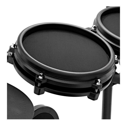 Imagem 8 de 10 de Bateria Eletrônica Nitro Mesh Da Alesis Preta 8 Peças Usb