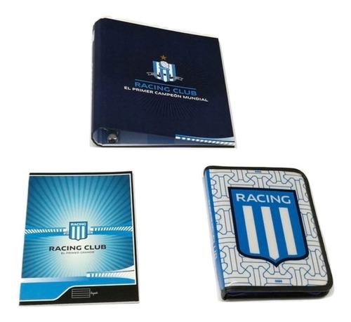 Merchandising Oficial De Racing Club. Set Para El Colegio.