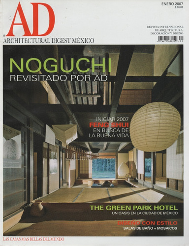 Architectural Digest - Vol. 8 - Enero 2007 - Noguchi - Joyas (Usado)