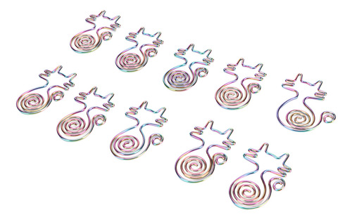 Lindos Clips De Papel Con Forma De Gato, 100 Piezas, Colorid