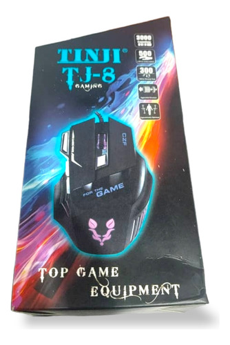 Mouse Gamer Tenji Tj-8 Usb Optico Pc Laptop Luces Mdj