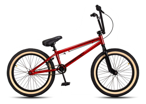 Bicicleta  Pro-X Bicicleta Bmx Pro-x Serie 10 Aro 20 freio u-brakes cor vermelho