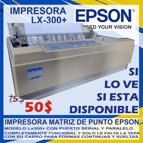 Impresora Epson Lx300+ Usada 100% Funcional