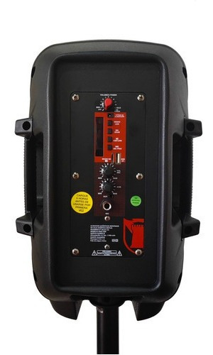 Imagen 5 de 5 de Bafle Bocina Kaiser 8 Ksw-1008 Recargable Bluetooth Led Usb Negro