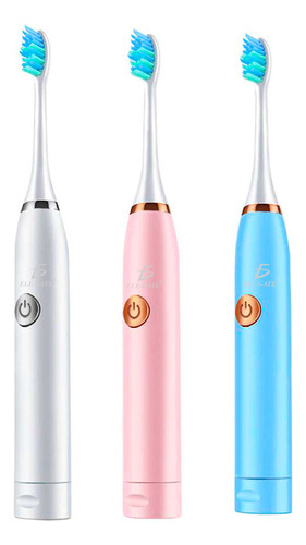 Kit De 3 Cepillo De Dientes Eléctrico Con 6 Cabezales