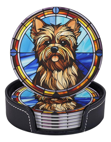 Juego De 6 Posavasos Yorkshire Terrier Regalo Para Mamá
