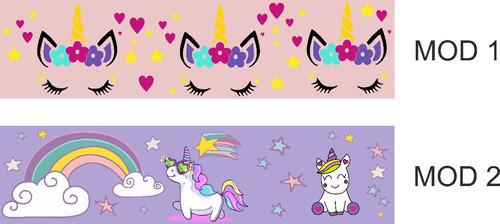 Vinilo Pared Guardas Infantiles Unicornio Wall Stickers