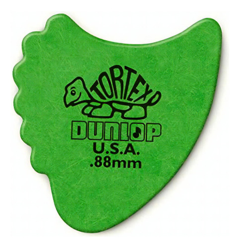 Dunlop 414r88 Tortex® Aletas Verdes, 0.88 Mm, 72/bolsa