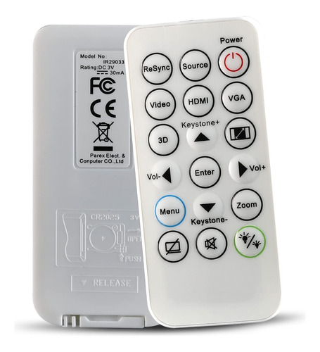 Control Remoto Universal Del Proyector Para Optoma H112e H18