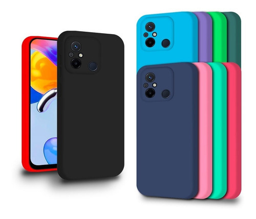 Funda de silicona blanca aterciopelada compatible para Xiaomi Redmi 12c