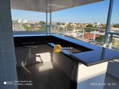 Maravilhosa Cobertura Com 3 Dormitórios À Venda, 134 M² Por R$ 350.000 - Atlântica - Rio Das Ostras/rj - Co0044