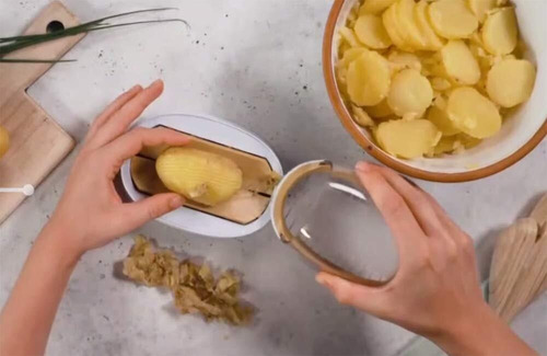 Pelador De Patatas De Acero Inoxidable, Cortador De Patatas