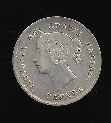 Canada  5 Cents 1898 Plata Km# 2 Exc-