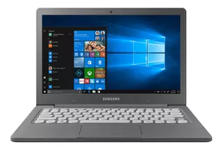 Laptop Samsung Flash F30 grafito 13.3", Intel Celeron N4000 4GB de RAM 64GB SSD, Intel UHD Graphics 600 1920x1080px Windows 10 Home