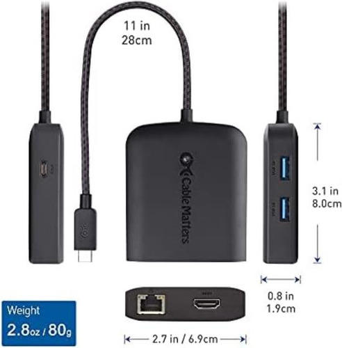 Cable Matters Hub Usb-c 8k Y Dock Hdmi 2.1
