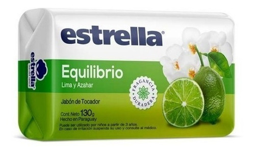 Jabon Tocador Estrella Equilibrio 130 Grs