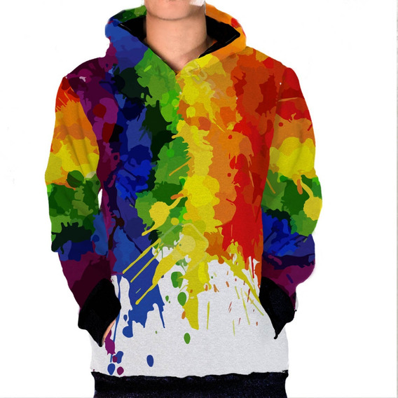 blusa de frio arco iris