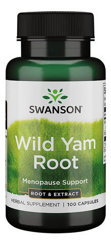 Ñame Salvaje Wild Yam Root 1000 Mg 100 Capsulas Swanson