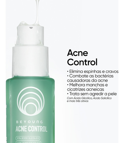 Kit Beyoung Antiacne Ácido Glicólico E Salicílico 3 Produtos