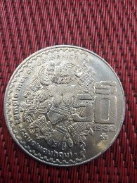 3 Moneda De Diosa Azteca De La Luna 1982