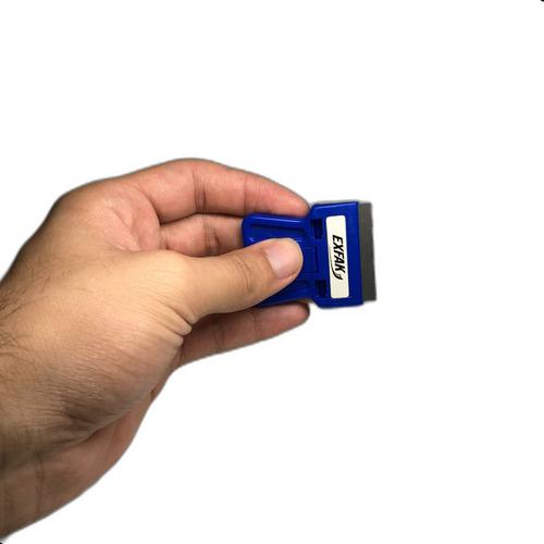 Raspador De Vidro Mini Ratinho Exfak Azul - 15-078