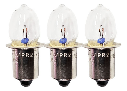 3 Focos Pr2 Philips 2.38v, .50a, Lampara/proyectos Escolares