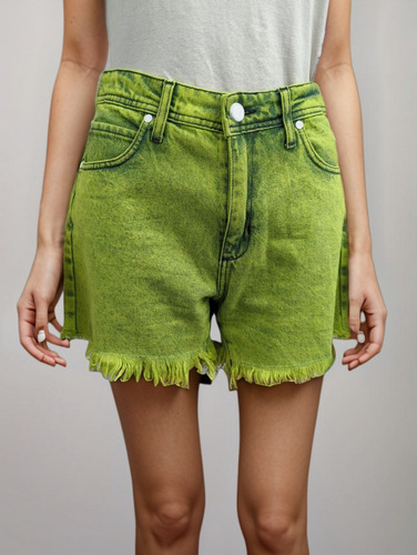 Shorts Marca Jazmin Chebar Talla 42 Verde