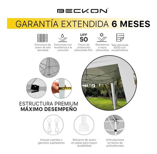 Imagen 2 de 10 de Toldo Para Negocios 3x3 M Retráctil Carpa Reforzado + Maleta