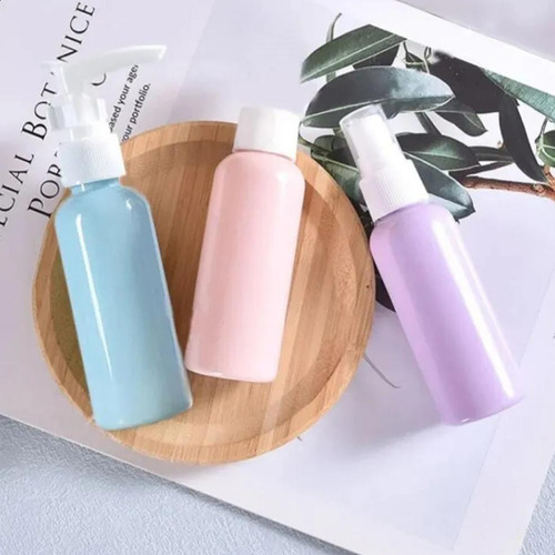 Envases Recargables En Estuche Para Cosmética Viaje - Set X3