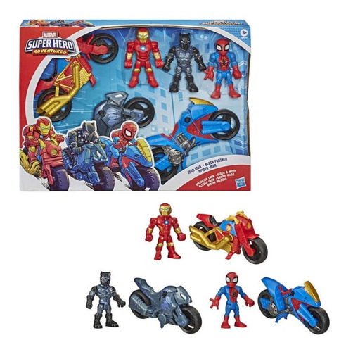 Vehiculos Marvel Superhero 6 Figuras