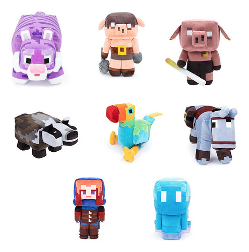 Juguetes De Peluche Periféricos Minecraft Legends De 8 Pieza