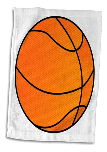 Estampado De Rosas En 3d De Una Toalla De Mano De Baloncesto