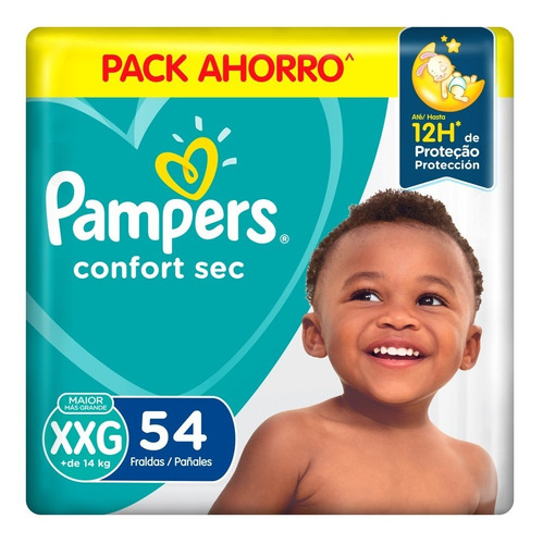 Pañales Pampers Confort Sec Max  G x 72 unidades