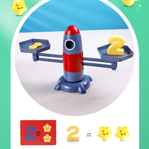 Rocket Balance Scale Juego De Mesa Juguetes Matemáticas