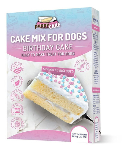 Puppy Cake - Mezcla De Sabor Y Glaseado Para Pastel De Cumpl