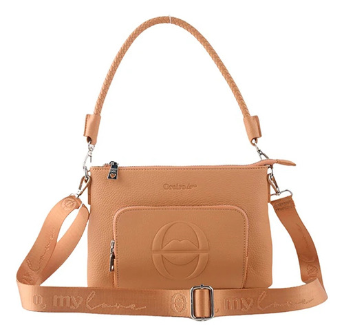 Cartera Bandolera - Morral Las Oreiro 28207 Color NUDE
