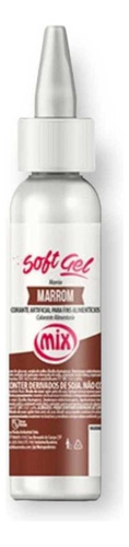 Corante Soft Gel Marrom Chocolate 25g Mix Un