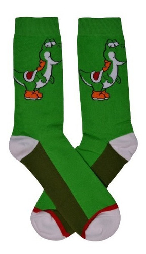 Calcetines Divertidos Animados Mario Yoshi V2