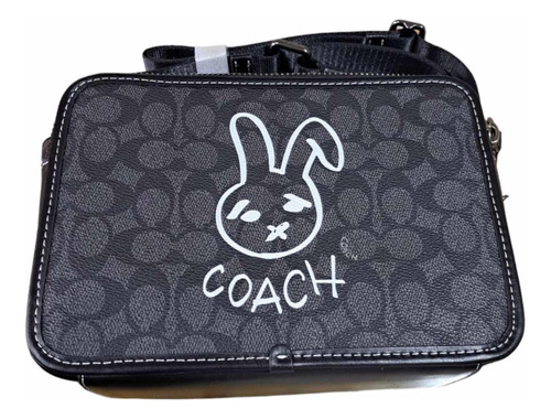 Bandolera Coach Mk Ax Original Black Bunny De Hombre - Swrs