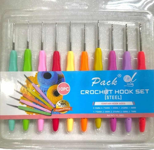 Set Pack Juego Ganchillo Agujas Ergonomico Tejer Crochet