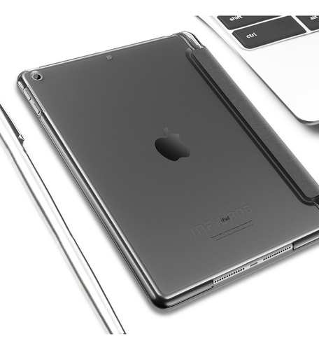 Capa Transparente Séries iPad 8 10.2 Pol 2020 A2270 A2428 Cor Cinza