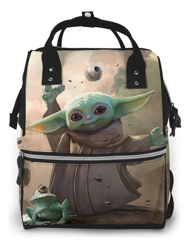 Baby Yoda Bolsa De Pañales Mommy Mochila Multifuncional Gran