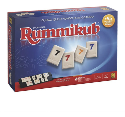 Jogo Rummikub Grow 2 A 4 Jogadores Jogos Para Família