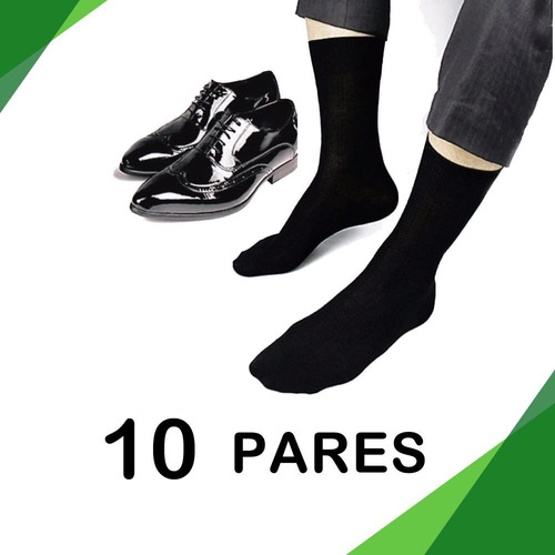 Imagem 1 de 5 de Kit 10 Pares De Meia Social Masculina