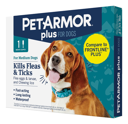 Petarmor Plus Prevencion De Pulgas Y Garrapatas Para Perros,