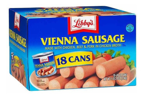 Salchicha Viena Libby's Con 18 Latas